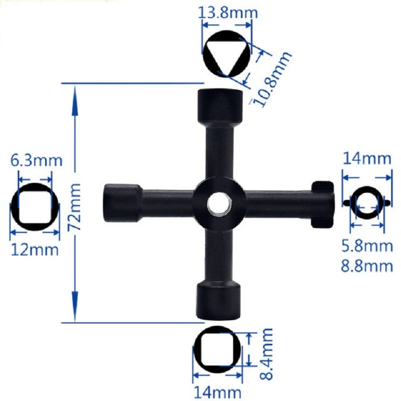 4-Fach Universalschlüssel